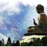 статуя Большого Будды, профиль о. Ланту, Гонконг статуя Большого Будды, профиль о. Ланту, Гонконг