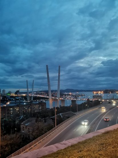 Огни вечернего Владивостока